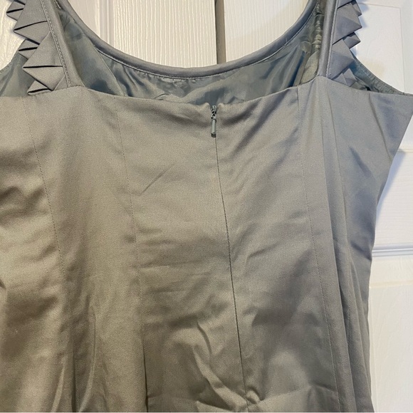 NWT Nine West Dew Drop Fit & Flare Silver Tank Dress Size 12 - Picture 5 of 15